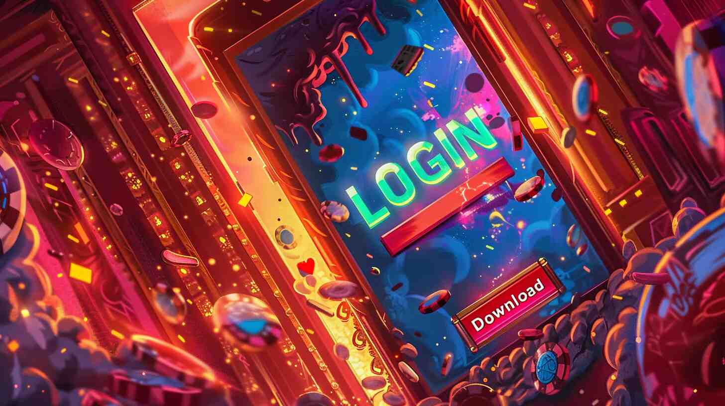 Lyckad inloggning på MEGA RICHES CASINO